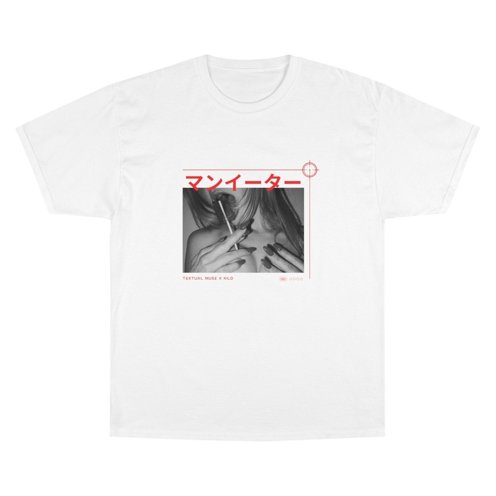I Licked It So Its Mine Graphic Champion Brand T-Shirt White